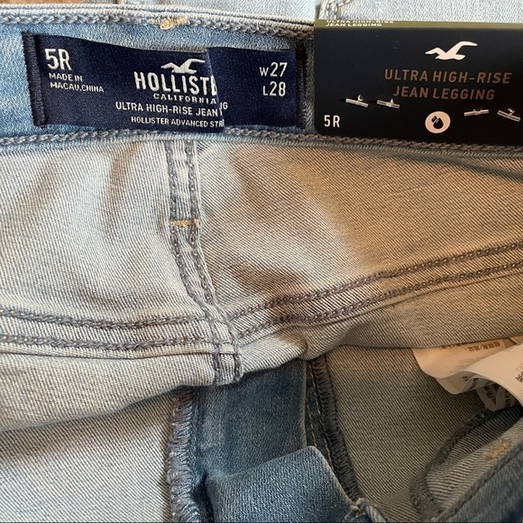 HOLLISTER ULTRA HIGH-RISE JEAN LEGGING 5-R - Picture 6 of 8